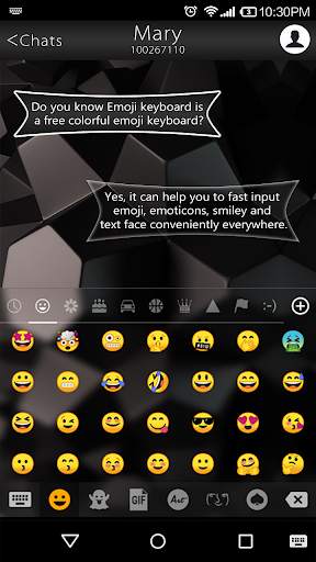 Business Black Emoji Keyboard screenshot 2