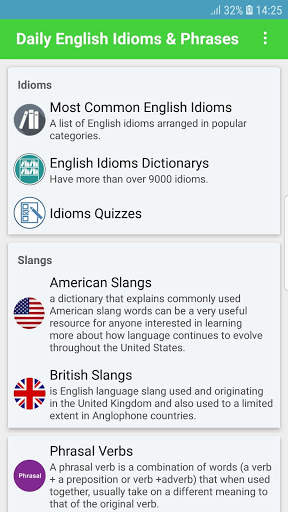 Daily English Idioms & Phrases screenshot 1