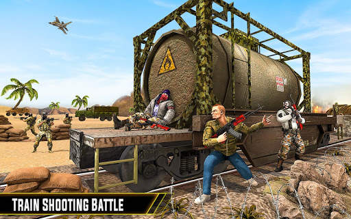 Army Train Shooting Games 3D screenshot 5