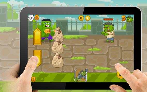 Zombie hulK Defense logO fRee GAME screenshot 2