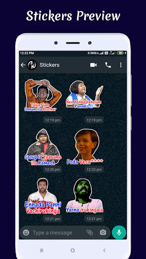 Santhanam Stickers for  WhatsApp (Tamil Stickers) screenshot 6