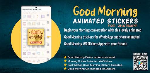 Good Morning Animated Stickers For WhatsApp screenshot 1