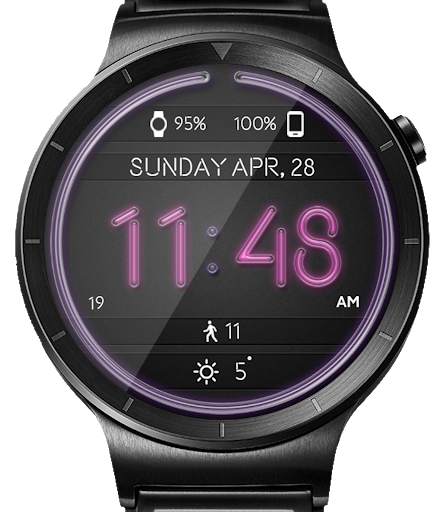 Neon Lights HD Watch Face Widget & Live Wallpaper screenshot 18
