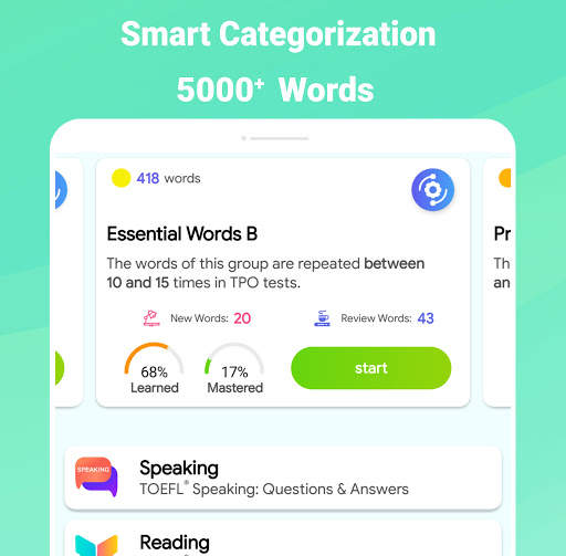 Vocabulary for TOEFL® - TPO® Words Flashcards screenshot 16