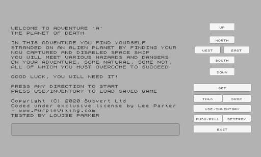 Adventure A: Planet of Death - Remastered Edition screenshot 1
