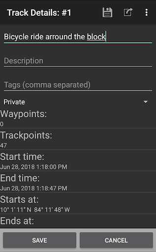 OSMTracker for Android™ screenshot 3