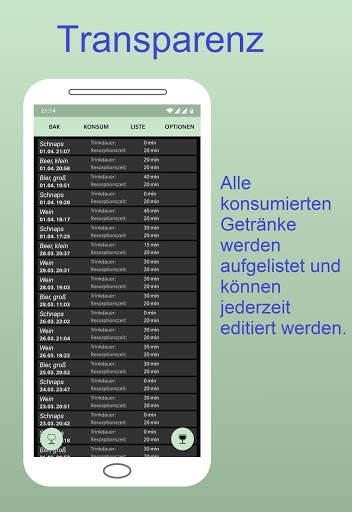 Alkoholtester Promillerechner Alkoholtracker screenshot 3
