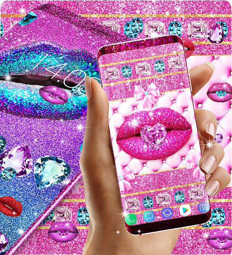 Glitter lips live wallpaper screenshot 5