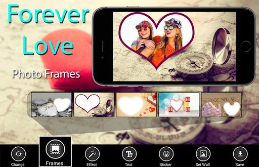 Forever Love Photo Frames - miss you newpic effect screenshot 1