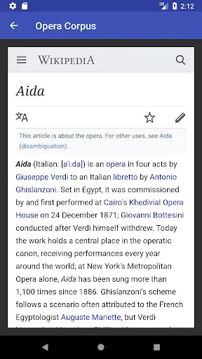 Opera Encyclopedia screenshot 5
