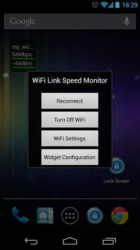 WiFi Status(Link Speed) Widget स्क्रीनशॉट 2
