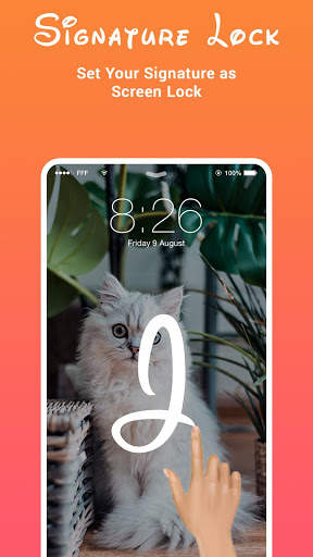 Gesture Lock Screen - Signature Lock Screen скриншот 1