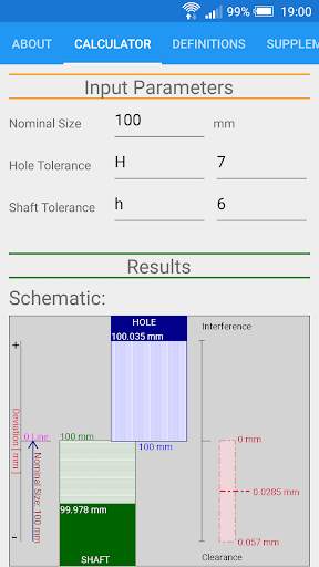 Fit Tolerance ISO screenshot 1