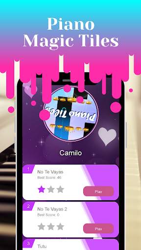 Camilo Tutu Piano Keyboard Magic Tiles Music Game screenshot 1