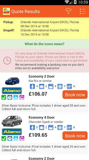 US Car Hire - USA Car Rentals screenshot 2