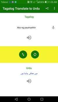Tagalog Translate to Urdu screenshot 3