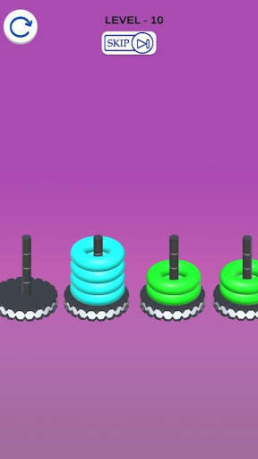 Hoop Stack -Buble Sort 3D screenshot 5