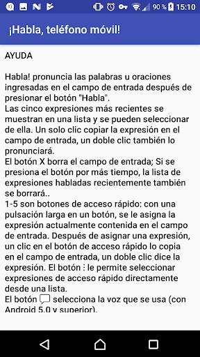 ¡Habla, teléfono móvil! screenshot 2