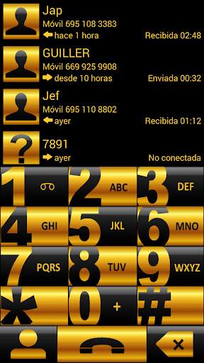 THEME CHESS GOLD EXDIALER screenshot 1