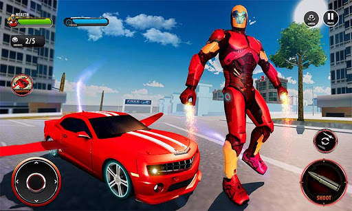 Flying Robot Car Games - Robot Shooting Games 2021 screenshot 7