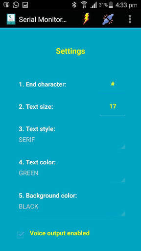 Talking Serial Monitor (FREE) screenshot 4