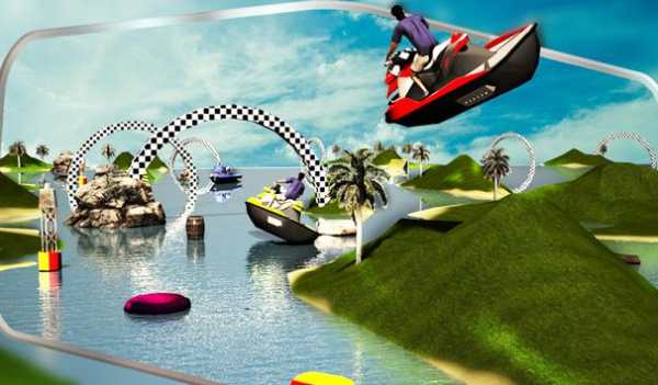 Jet Ski Driving Simulator 3D screenshot 13