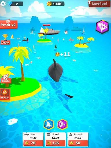 Idle Shark World - Tycoon Game screenshot 9