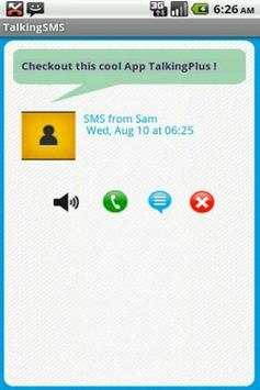 Talking Caller ID & SMS free screenshot 5
