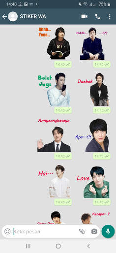 Sticker Wa OPPA Korea WAStickerApps screenshot 5