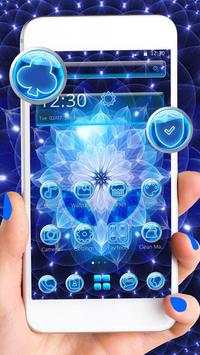 Blue Alien Technology Launcher Theme screenshot 1