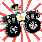 Bin racing car icon
