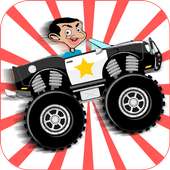 Bin racing car logo