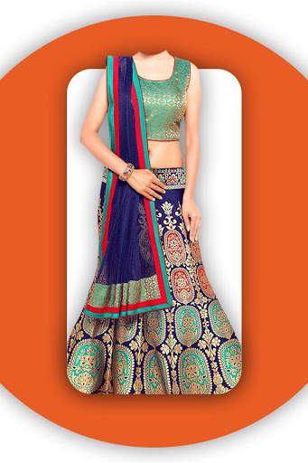 Netted Lehenga Choli For Women Photo Editor screenshot 4