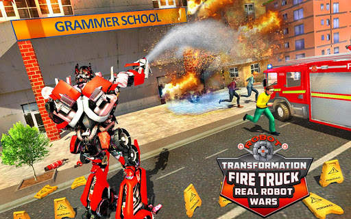 Robot Transformation Fire Truck: Real Robot Wars screenshot 6