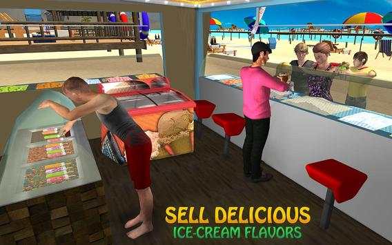 Pantai toko es krim anak pengiriman game screenshot 9