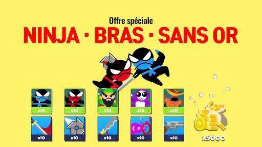 sauter bataille Ninja 2joueurs screenshot 5