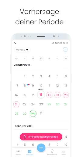 Menstruations-Kalender MIA - Perioden & Zyklus App screenshot 3