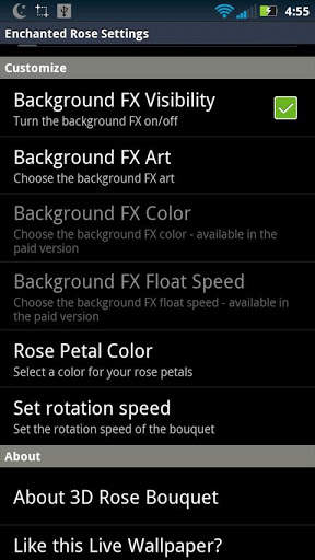 3D Rose Bouquet LWP Free screenshot 7
