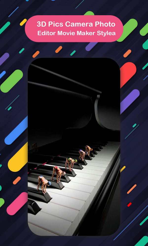 3D Pics Camera Photo Editor Movie Maker Style screenshot 2
