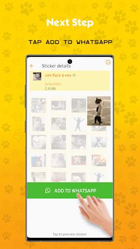 Funny Cat Animated Stickers For WhatAapp screenshot 3
