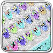 Pretty Colorful Glitter Keyboard Theme 6.1.11.2019