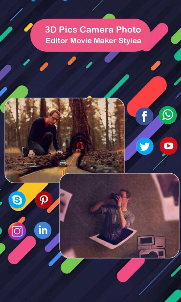 3D Pics Camera Photo Editor Movie Maker Style screenshot 8