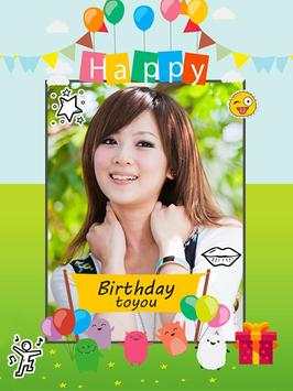 Happy Birthday Photo Frame Special Stickers screenshot 4