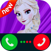 Fake Call From Elsa Prank icon