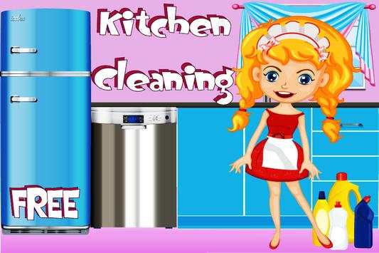 Kitchen Cleaning Game For Kids screenshot 1