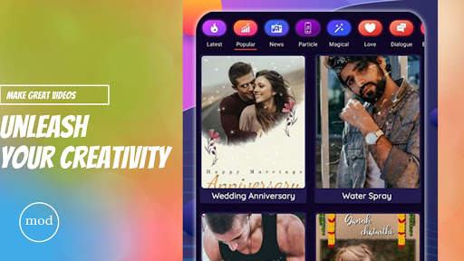 Kine lyrics Video maker screenshot 2