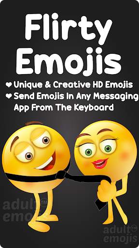 Flirty Emoji Sticker Keyboard स्क्रीनशॉट 1