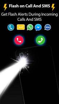 Flashlight alert on Call SMS: led, flash alert screenshot 1