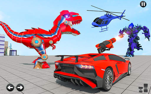 Dino Robot Car Transform Simulator screenshot 4