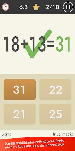 Cálculo mental (Matemática) screenshot 2